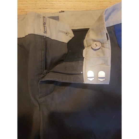 Vince Pants Women's Tuxedo Stripe Trousers Cotton Ankle Slim Sz 4 Stretch - Picture 6 of 9